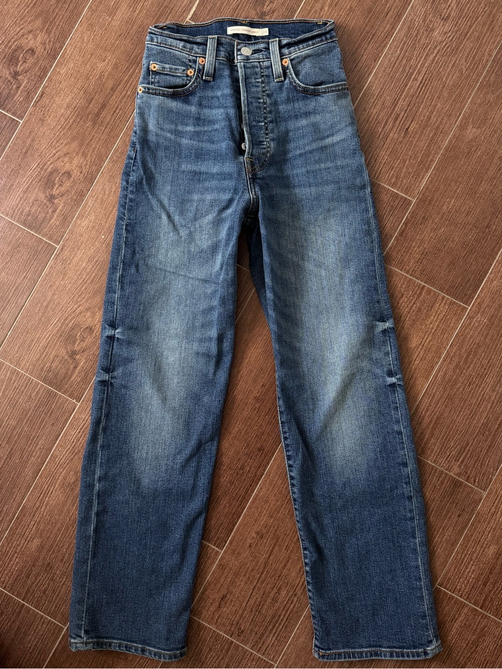 Classic Levi’s Blue Straight-Leg Jeans
